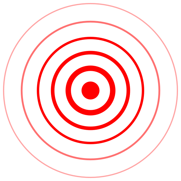 SVG Epicenter map symbol