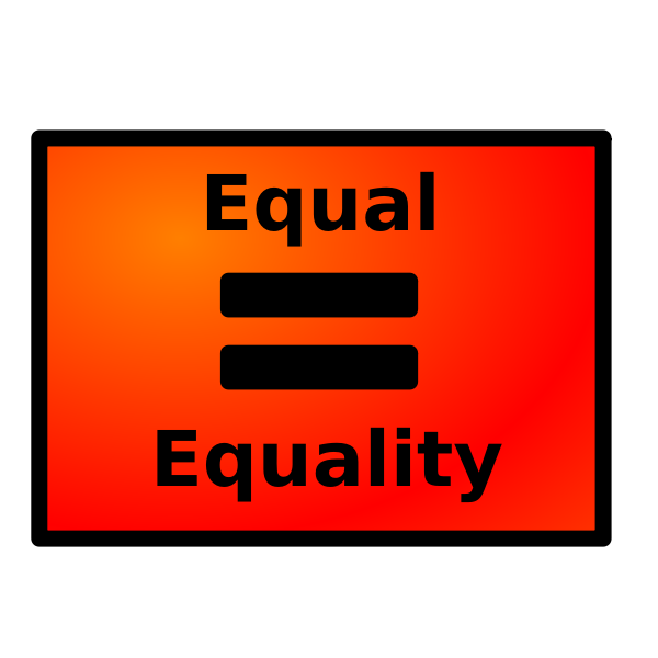 SVG Equal Red Bkg Black Letters