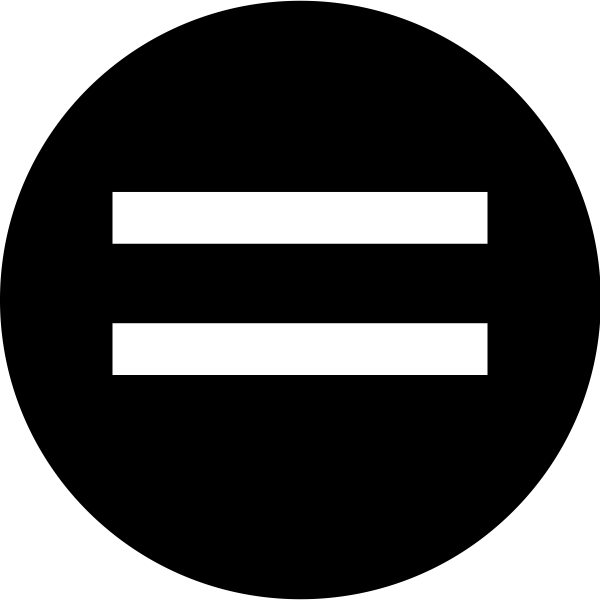 SVG Equals black circle