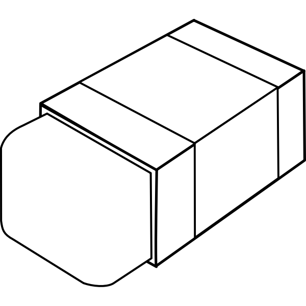 SVG Eraser line art vector image