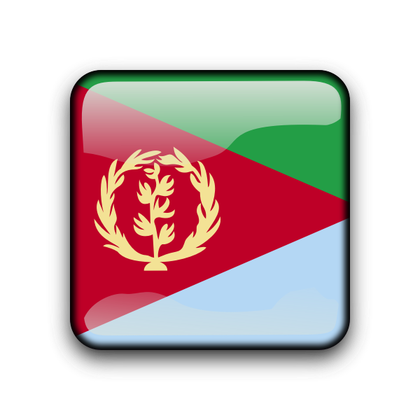 SVG Eritrea glossy vector flag