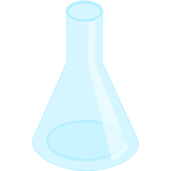 SVG Erlenmeyer flask empty