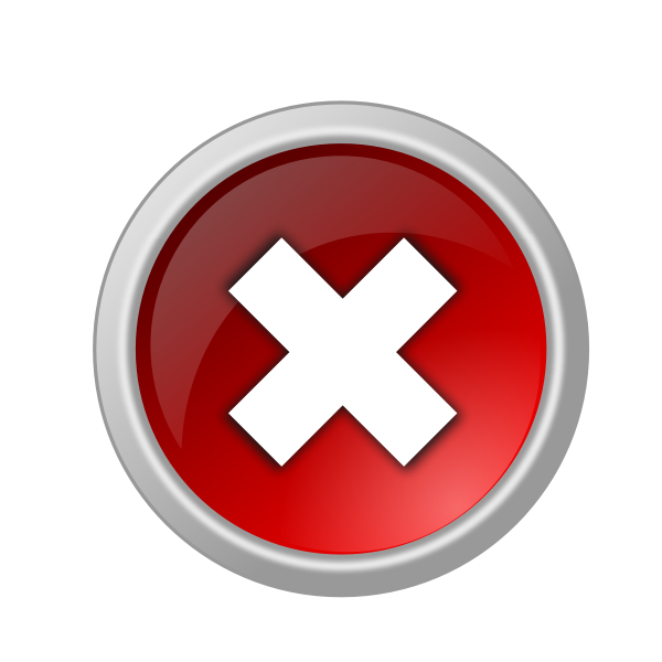 SVG Error button
