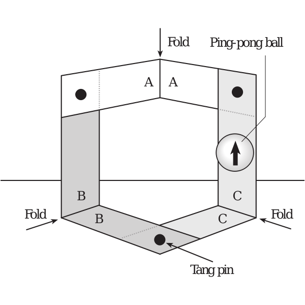 SVG Escher staircase diagram vector image