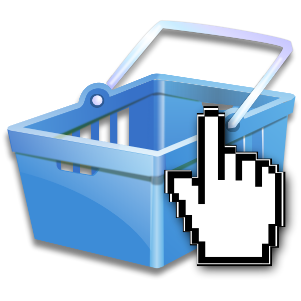 SVG eShop blue icon vector image