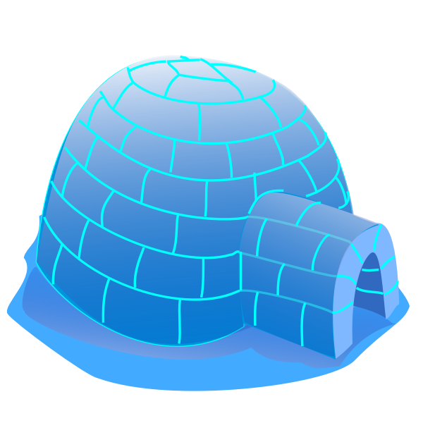 SVG Eskimo house vector clip art