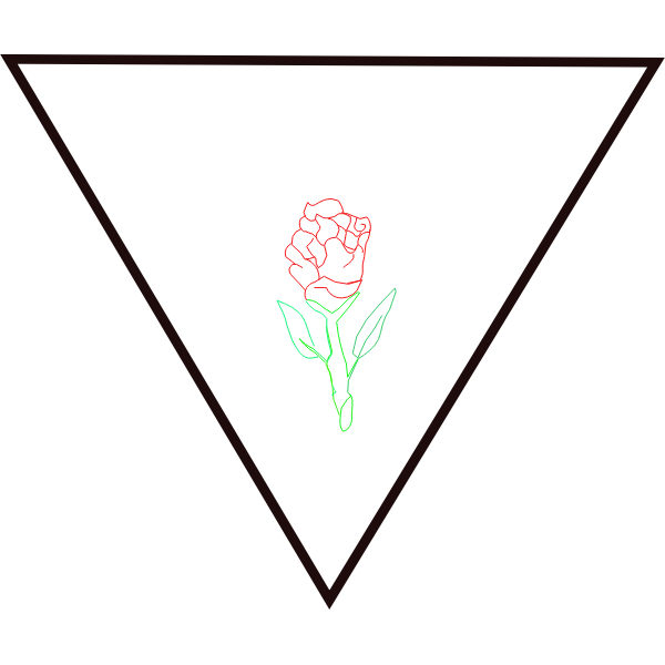 SVG esquema de rosa en triangulo
