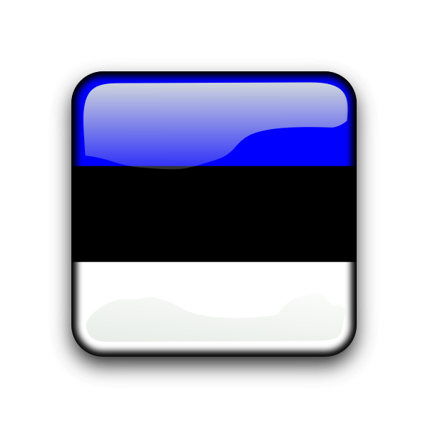 SVG Estonia flag button