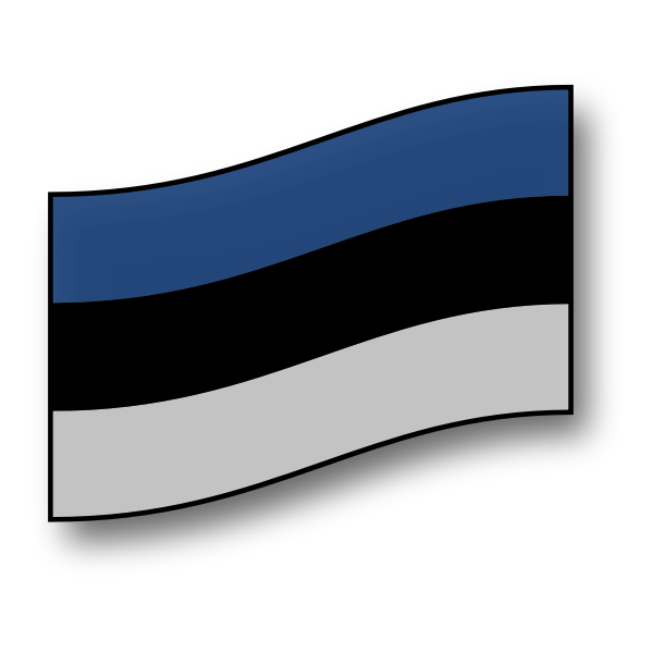 SVG Estonian flag vector
