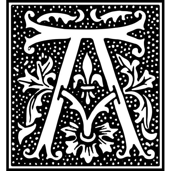SVG Euclid Initial Letter A