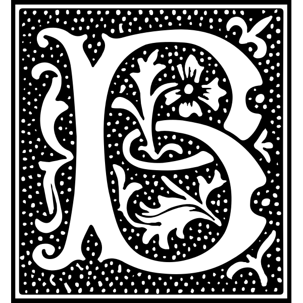 SVG Euclid Initial Letter B
