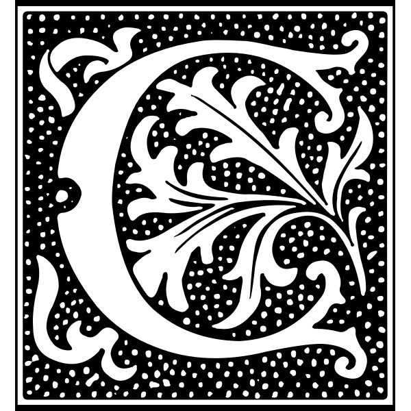 SVG Euclid Initial Letter C