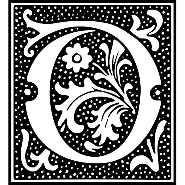 SVG Euclid Initial Letter D
