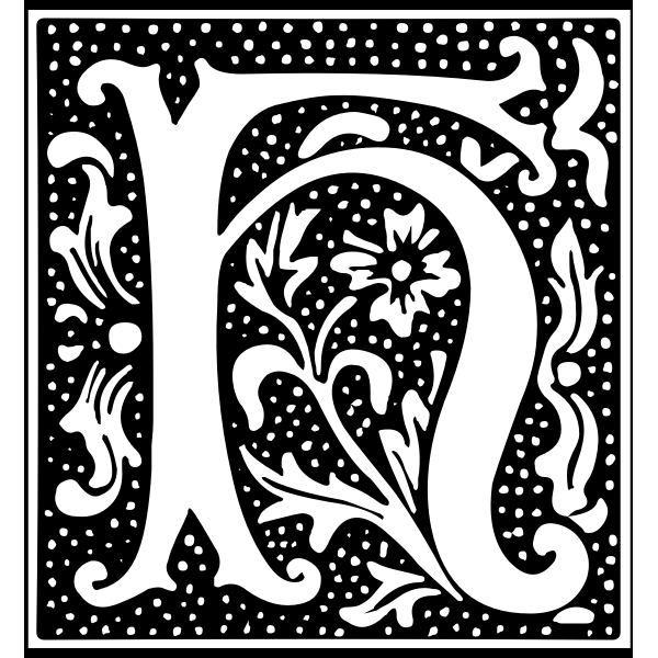 SVG Euclid Initial Letter H