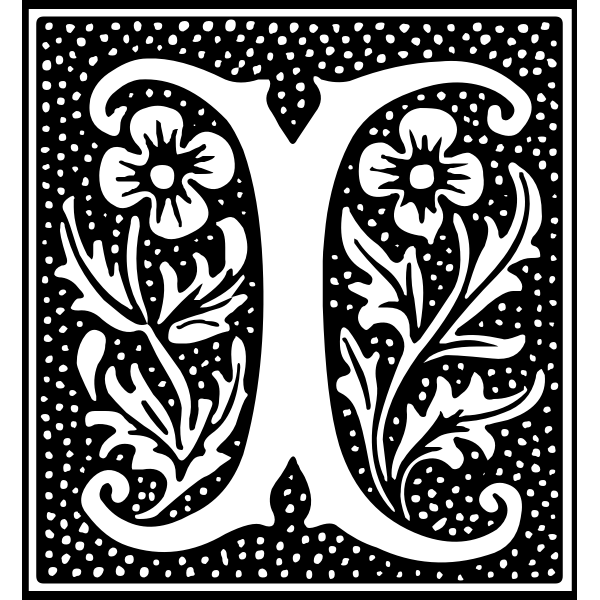 SVG Euclid Initial Letter I
