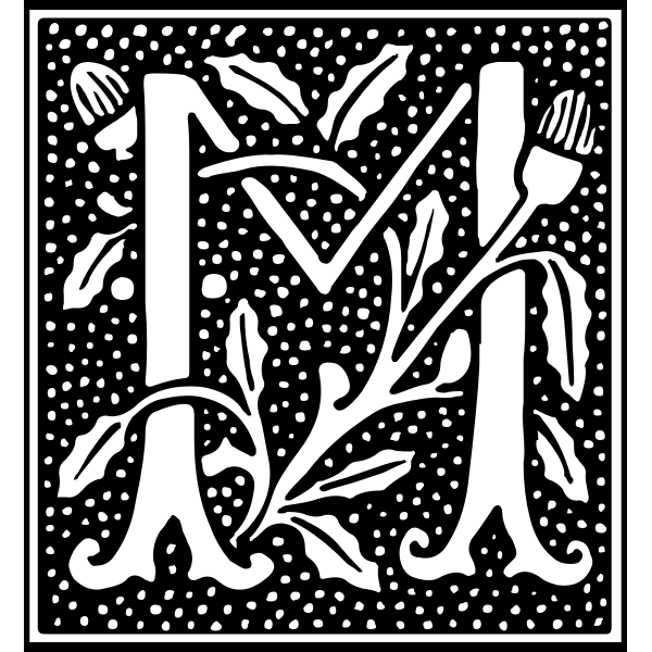 SVG Euclid Initial Letter M