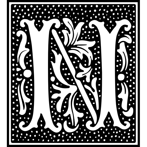 SVG Euclid Initial Letter N