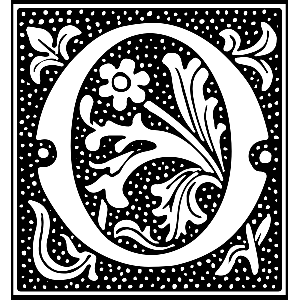 SVG Euclid Initial Letter O