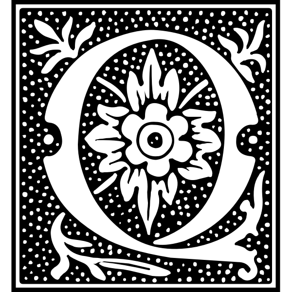 SVG Euclid Initial Letter Q
