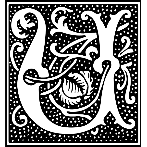 SVG Euclid Initial Letter U