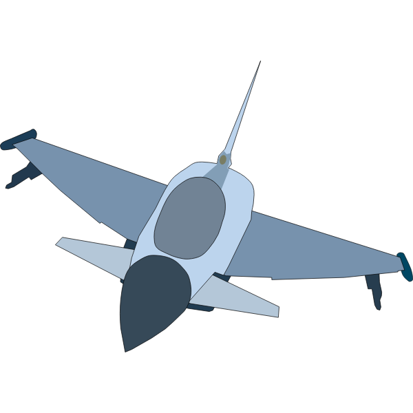 SVG Eurofighter Typhoon airplane vector image