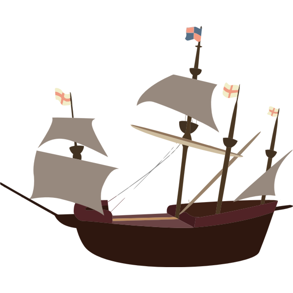 SVG European vintage ship