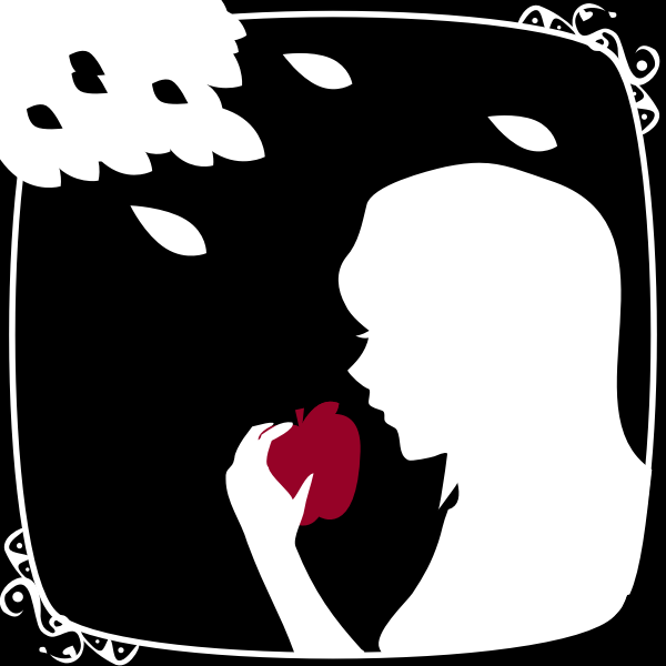 SVG Eve039s apple vector drawing