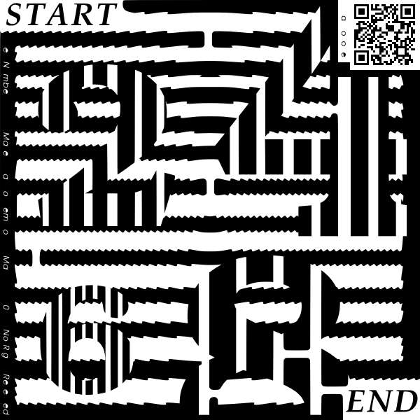 SVG even numbers lucky maze