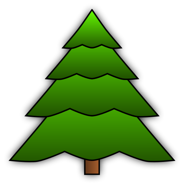 SVG Evergreen tree image