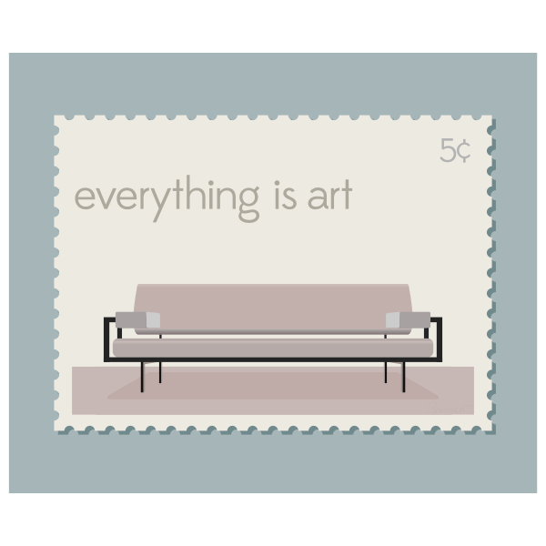 SVG Everything is art stamp vector illustration