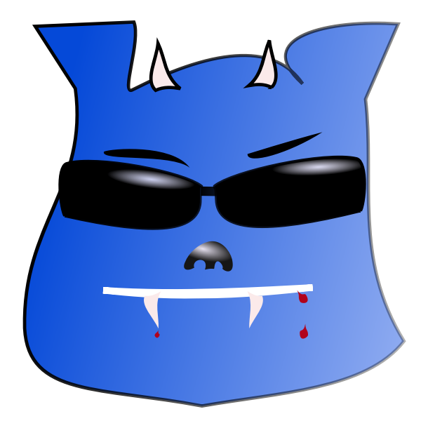 SVG Evil emoji
