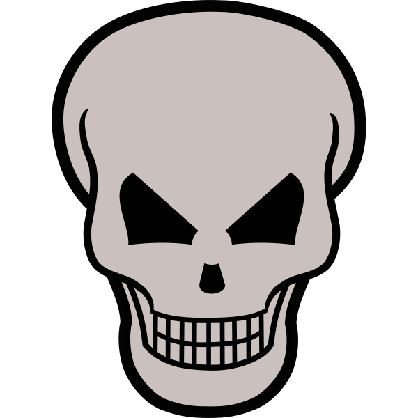 SVG Evil skull image