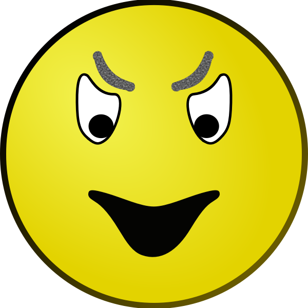 SVG Evil smiley