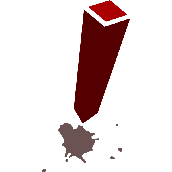 SVG Exclamation Ink