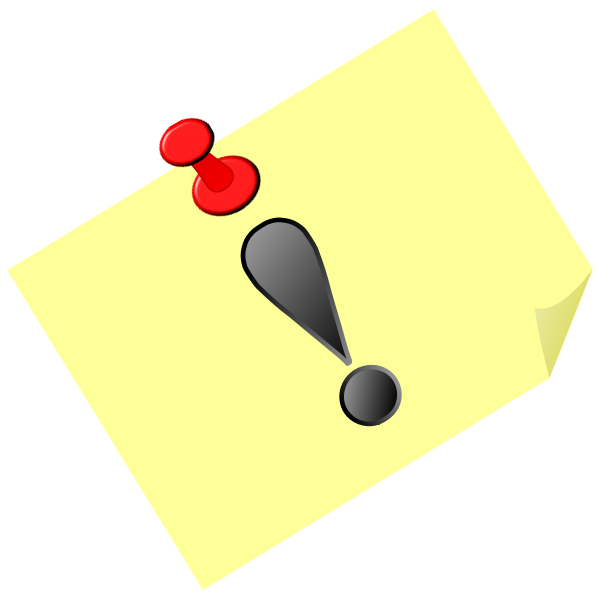 SVG Exclamation mark vector image
