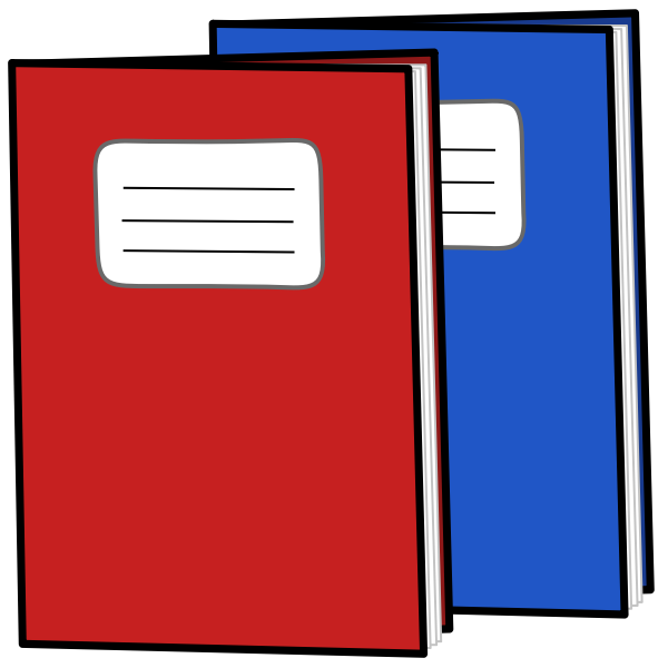 SVG Exercise books vector image
