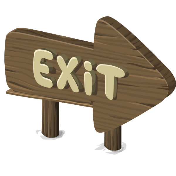 SVG Exit sign