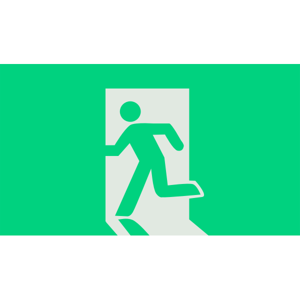 SVG Exit sign vector image