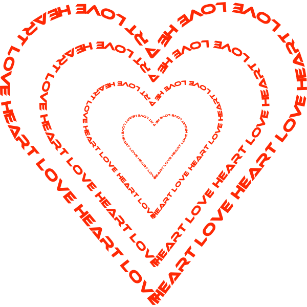 SVG Expanding heart shape vector image