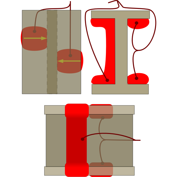SVG Explosive charge on steel