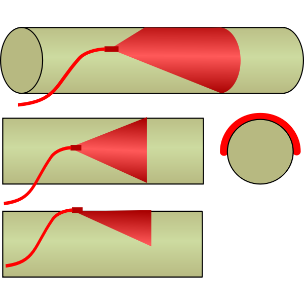 SVG Explosive charge on steel