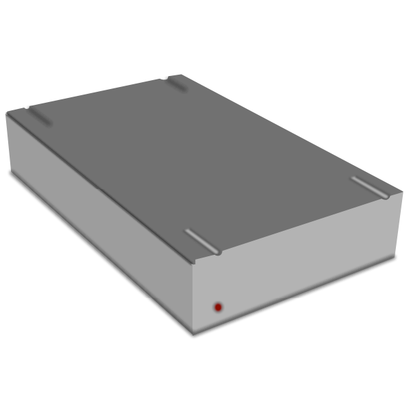 SVG External hard disk vector image