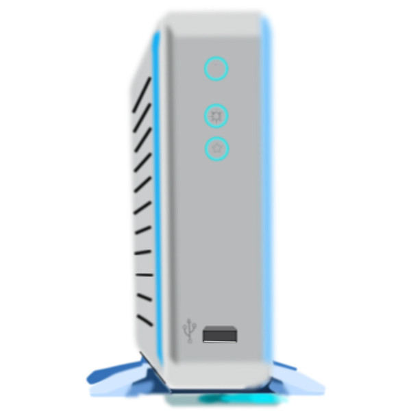 SVG External HD with KED vector image