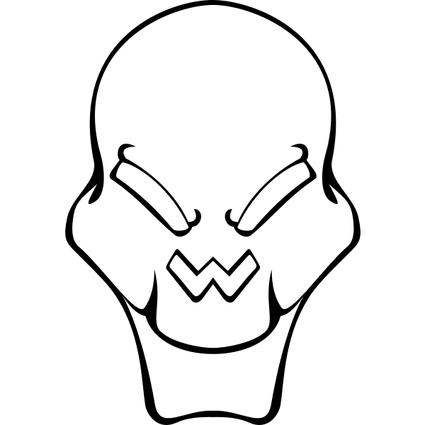 SVG Extraterrestrial039s skull