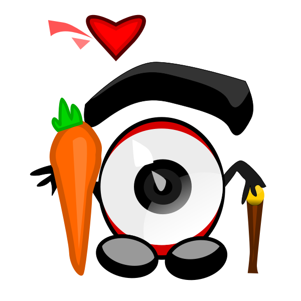 SVG Eye loved carrot