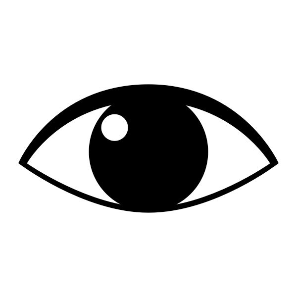 SVG Eye silhouette