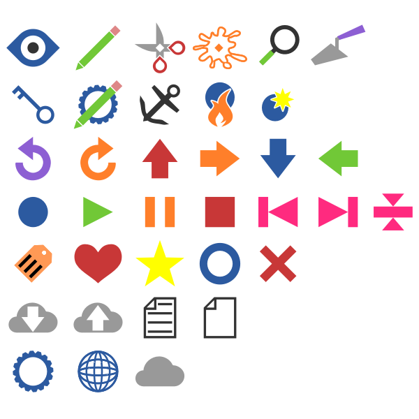 SVG Eyecons and Symbols