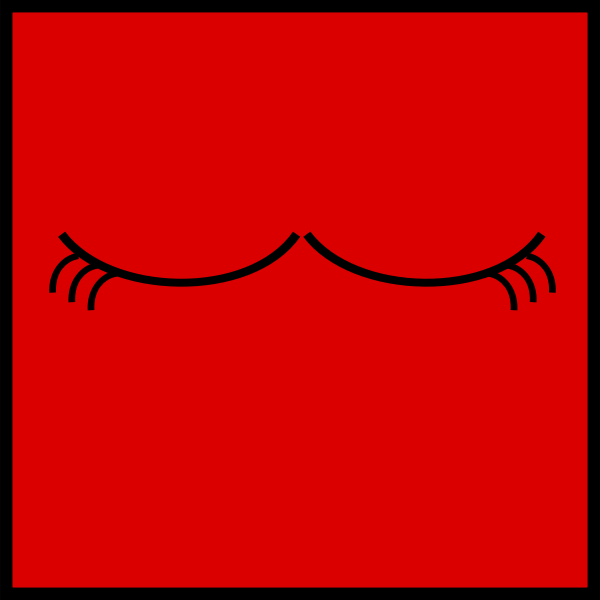 SVG Eyes asleep