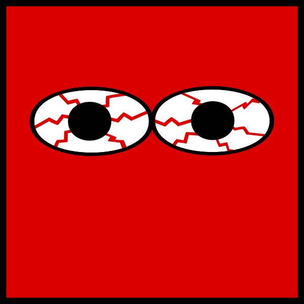 SVG Eyes bloodshot vector image