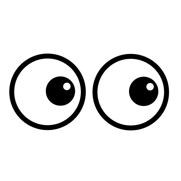 SVG Eyes drawing
